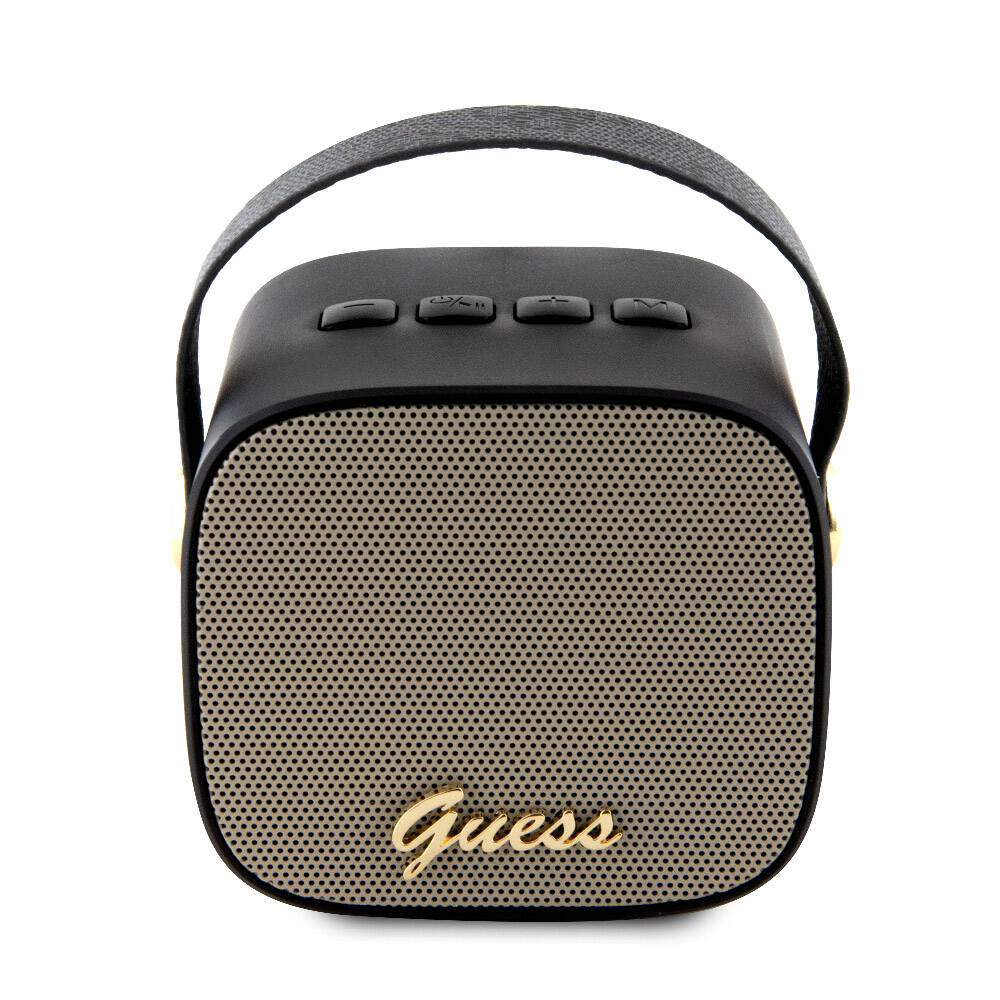 Guess Orijinal Lisanslı Askılı PU Deri Yazı Logolu 5W Bluetooth Speaker