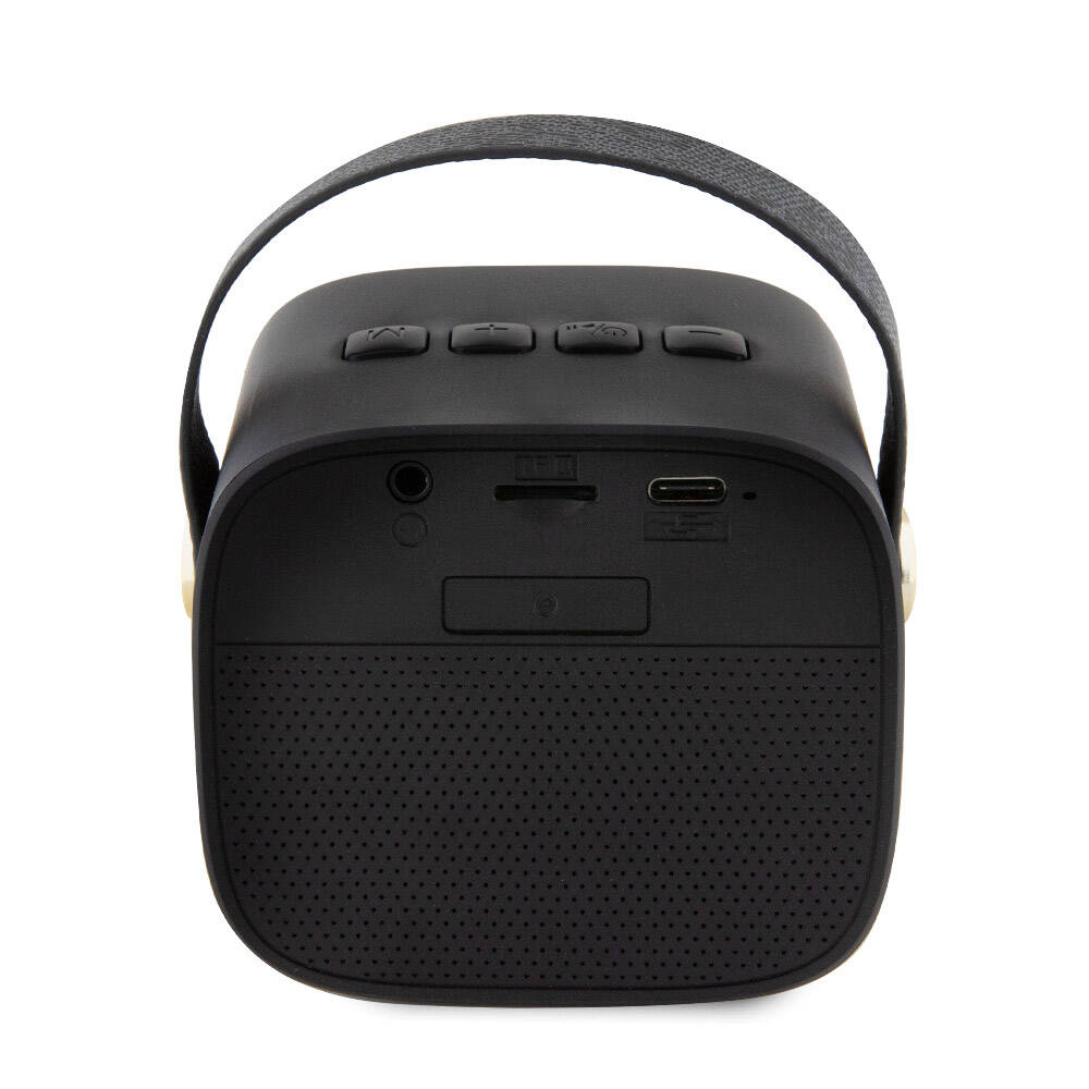 Guess Orijinal Lisanslı Askılı PU Deri Yazı Logolu 5W Bluetooth Speaker