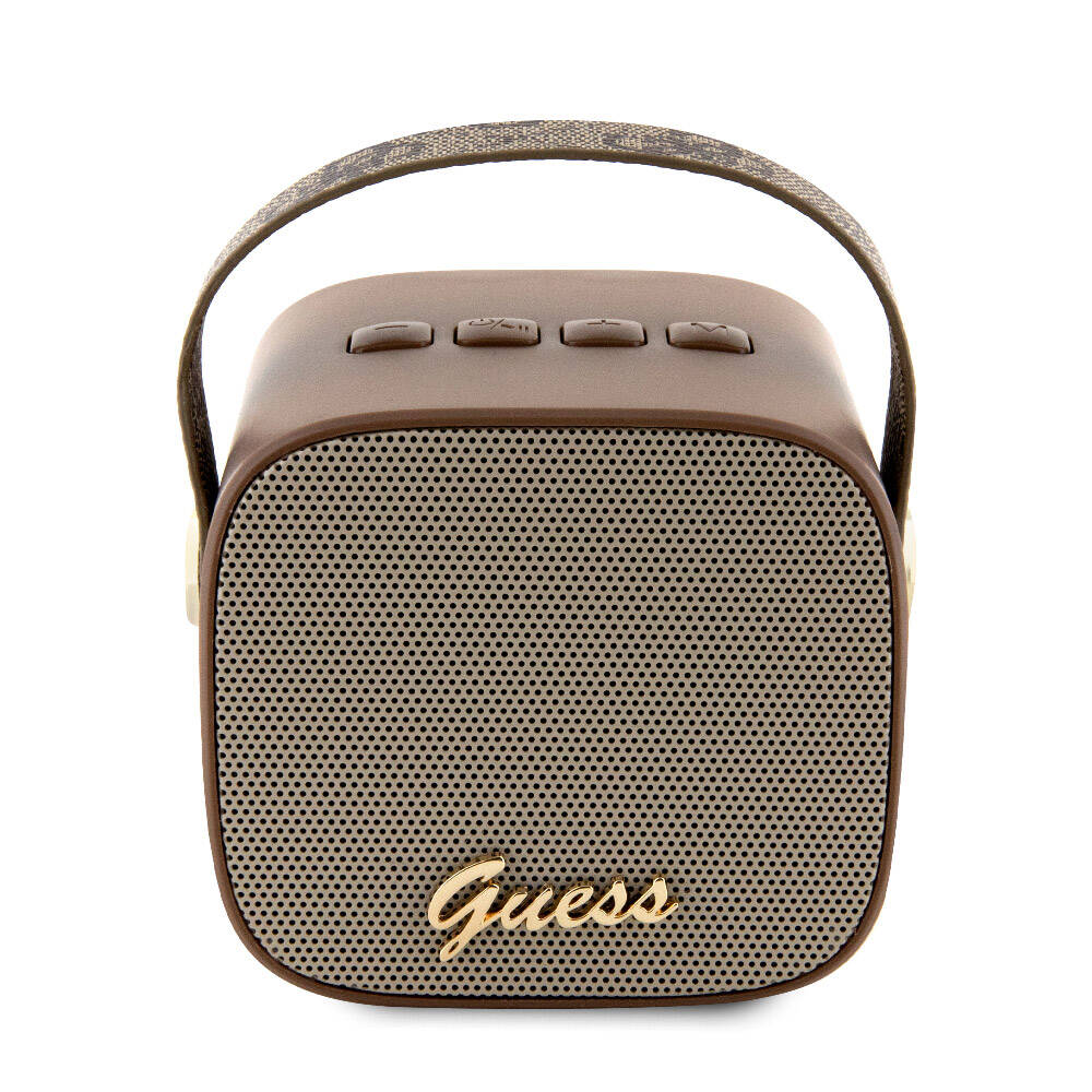 Guess Orijinal Lisanslı Askılı PU Deri Yazı Logolu 5W Bluetooth Speaker