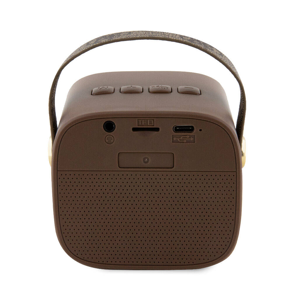 Guess Orijinal Lisanslı Askılı PU Deri Yazı Logolu 5W Bluetooth Speaker