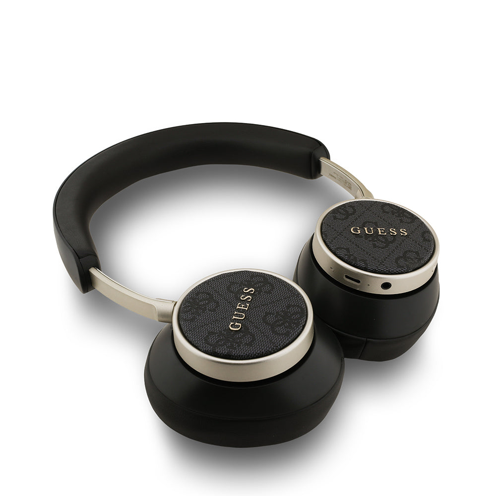 Guess Orijinal Lisanslı Ayarlanabilir 4G Desenli Metal Klasik Logolu Kulak Üstü Bluetooth Kulaklık