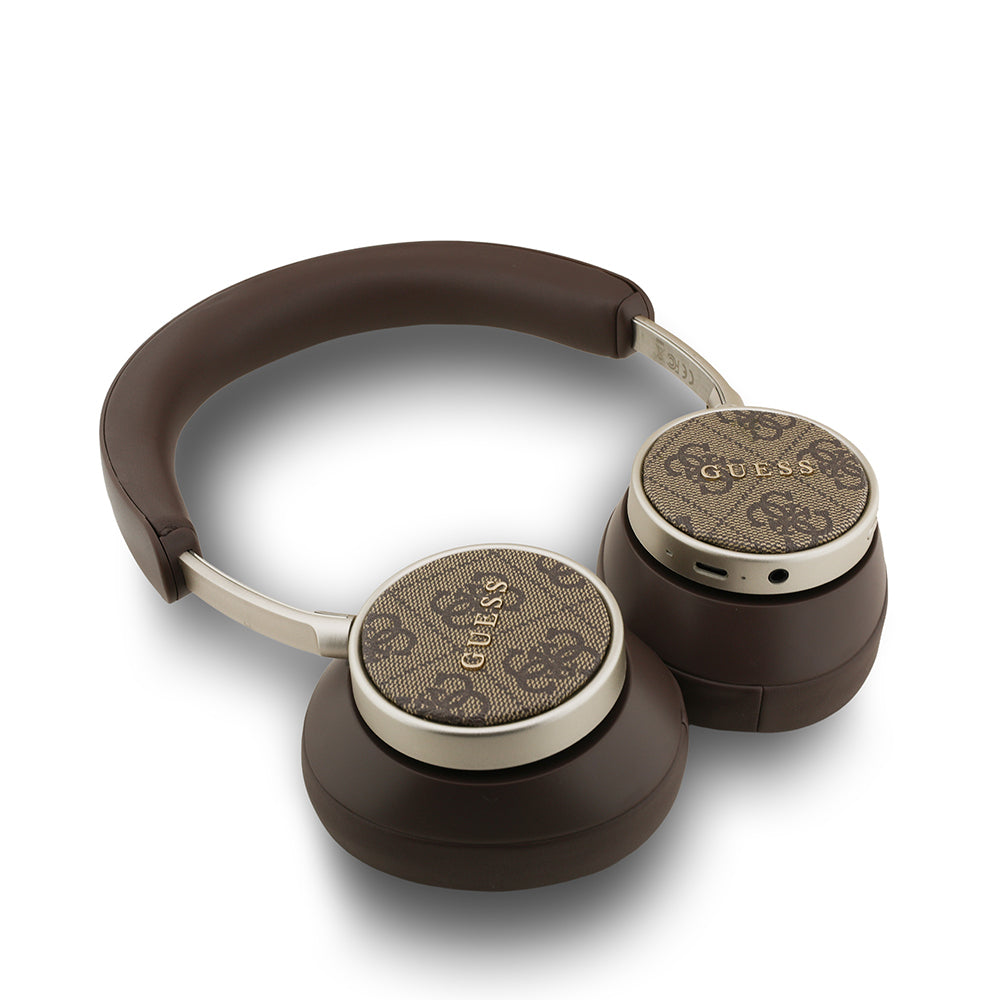 Guess Orijinal Lisanslı Ayarlanabilir 4G Desenli Metal Klasik Logolu Kulak Üstü Bluetooth Kulaklık