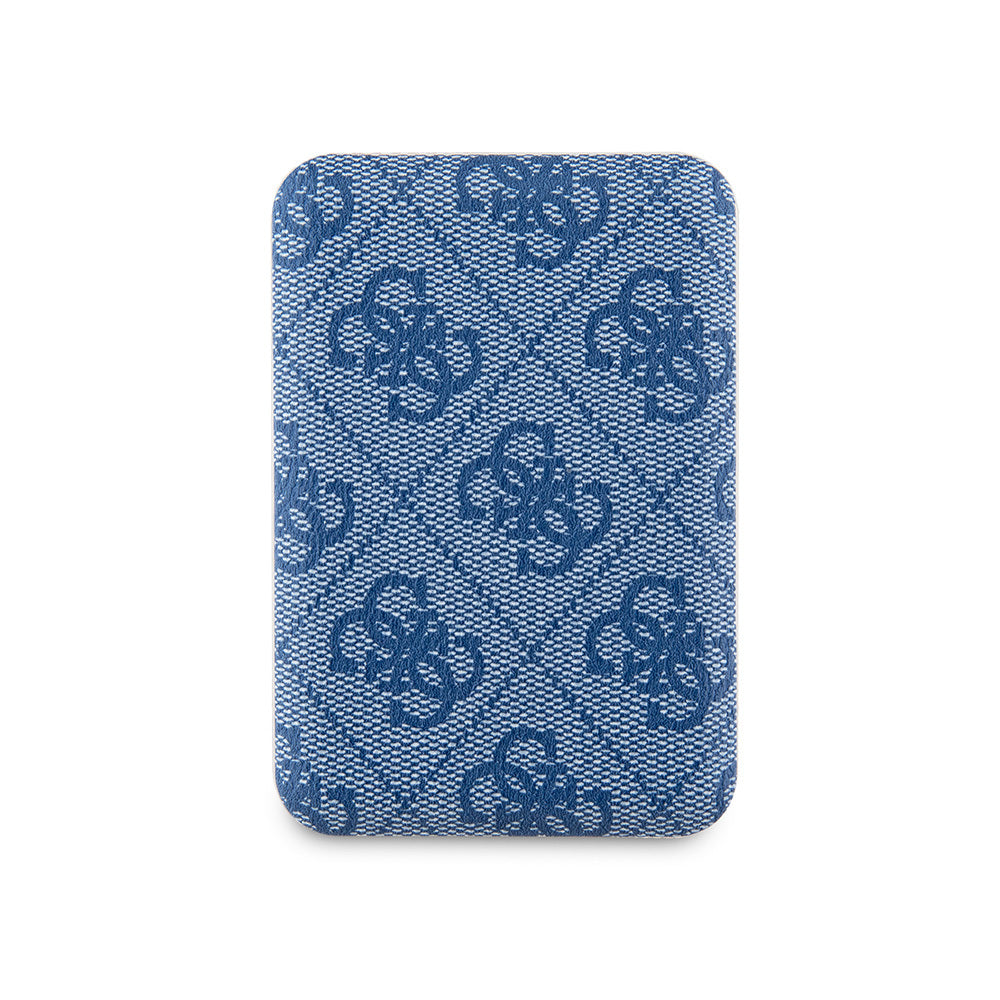 Guess Orijinal Lisanslı Dijital Led Göstergeli PU Deri 4G Desenli Metal Yazı Logolu Powerbank 5000mAh 15W