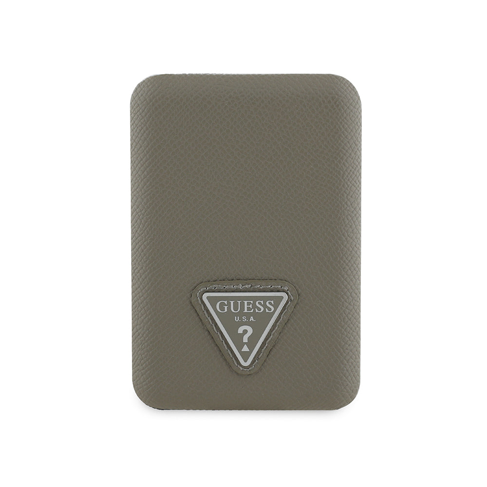 Guess Orijinal Lisanslı Dijital Led Göstergeli PU Deri Yüzey Üçgen Logolu Powerbank 5000mAh 15W