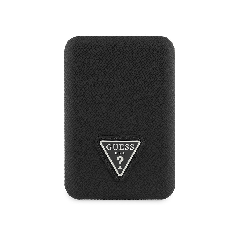 Guess Orijinal Lisanslı Dijital Led Göstergeli PU Deri Yüzey Üçgen Logolu Powerbank 5000mAh 15W