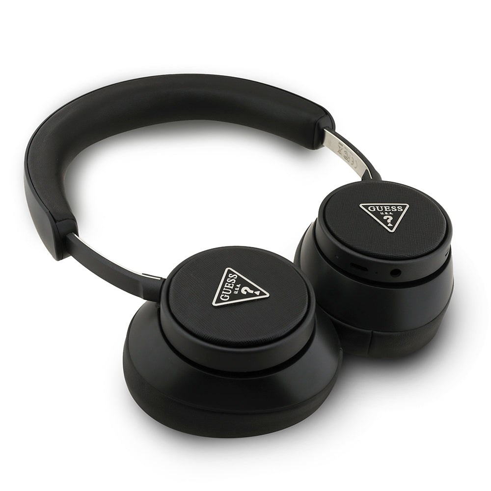 Guess Orijinal Lisanslı ENC Üçgen Logolu Saffiano Kulak Üstü Bluetooth Kulaklık