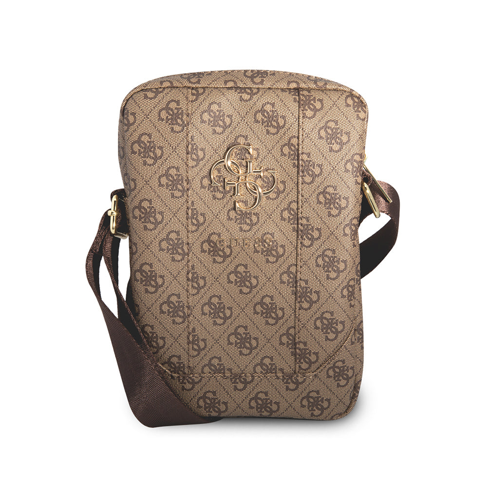Guess Orijinal Lisanslı Metal Logolu Fermuarlı 8 inç Çapraz Askılı Tablet Çantası