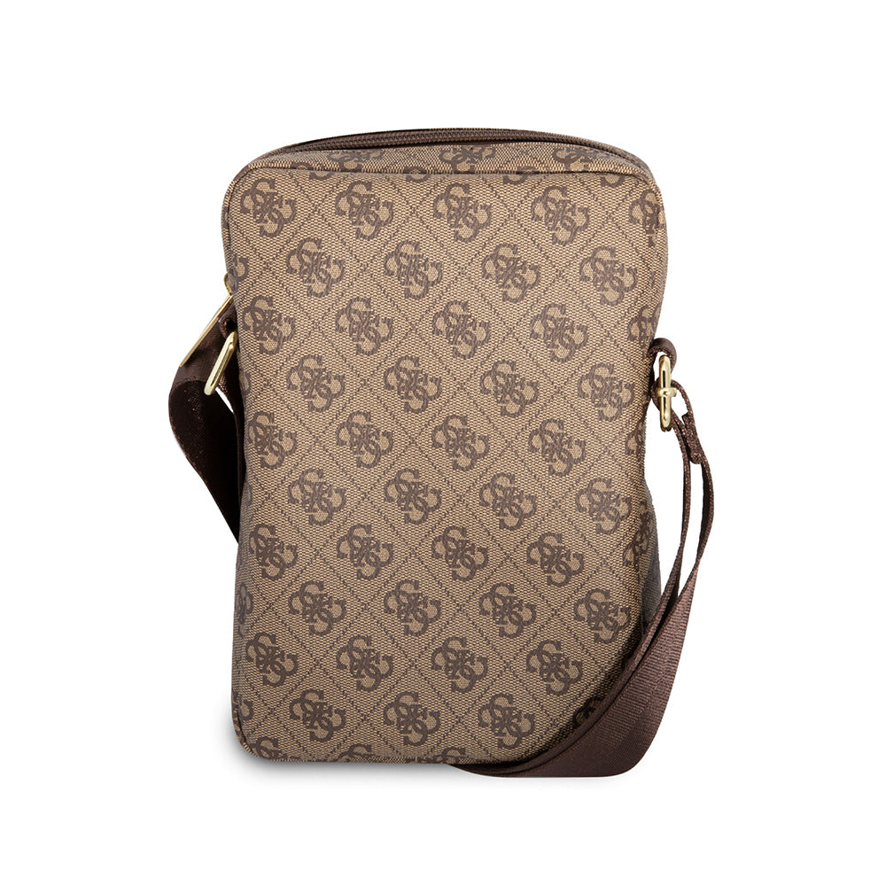 Guess Orijinal Lisanslı Metal Logolu Fermuarlı 8 inç Çapraz Askılı Tablet Çantası