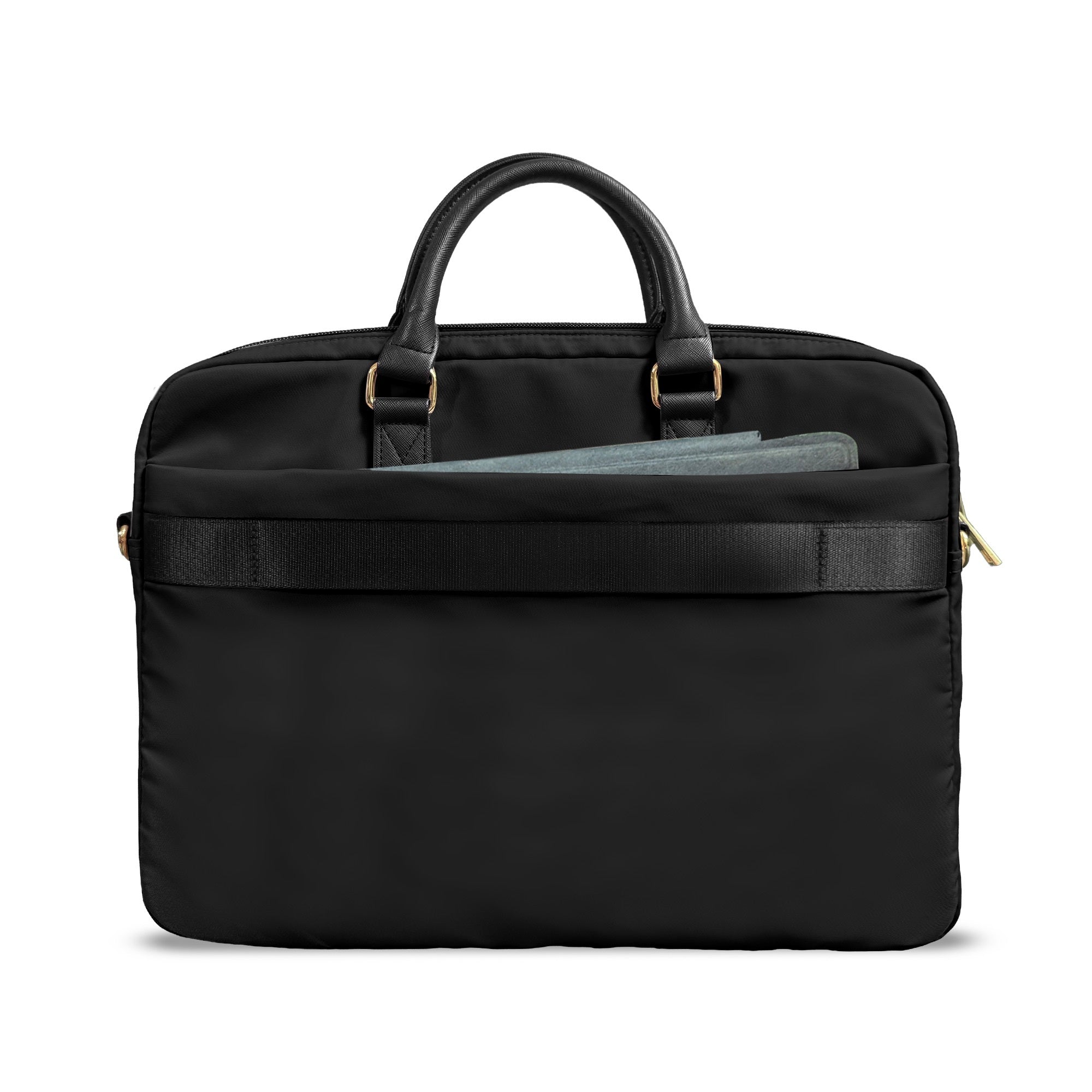 Guess Orijinal Lisanslı Naylon Kumaş Metal Üçgen Logolu Omuz Askılı 15-16 inç Laptop Çantası