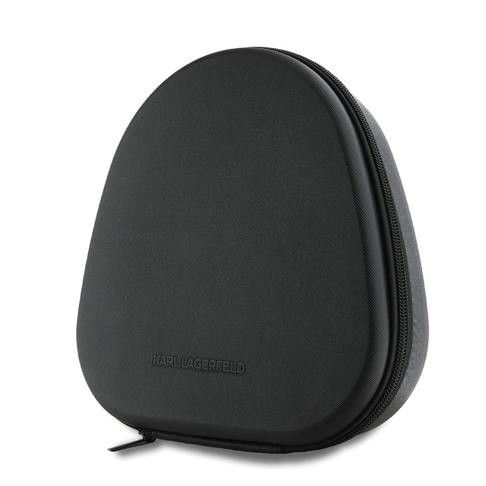 Karl Lagerfeld Orijinal Lisanslı ANC/ENC Özellikli KL Yazı Logolu Saffiano Serisi Kulak Üstü Bluetooth Kulaklık v5.3