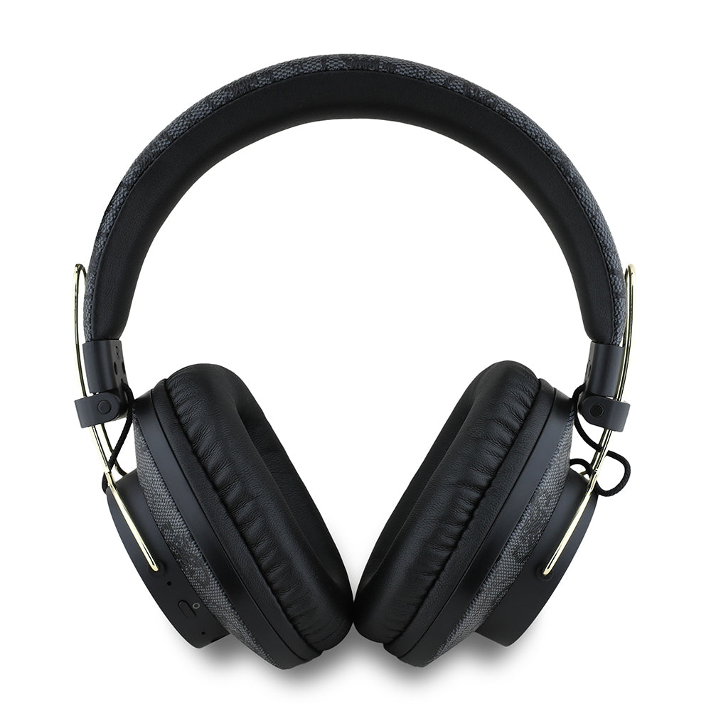 Guess Orijinal Lisanslı PU 4G Desenli Büyük Metal Logolu Kulak Üstü Bluetooth Kulaklık