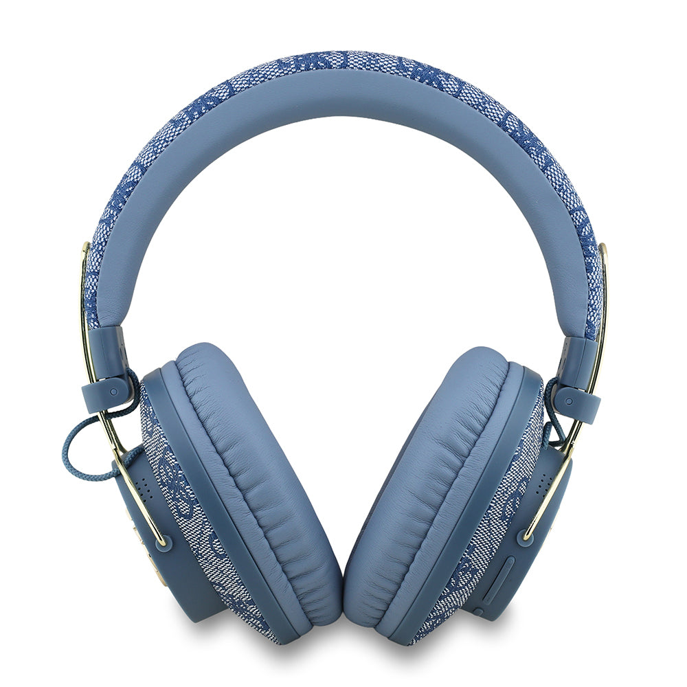 Guess Orijinal Lisanslı PU 4G Desenli Büyük Metal Logolu Kulak Üstü Bluetooth Kulaklık