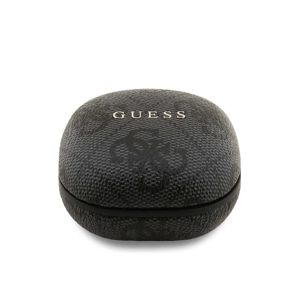 Guess Orijinal Lisanslı PU 4G Desenli Klasik Metal Yazı Logolu TWS Kulak İçi Bluetooth Kulaklık