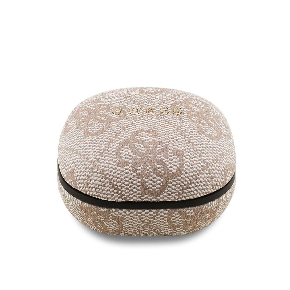 Guess Orijinal Lisanslı PU 4G Desenli Klasik Metal Yazı Logolu TWS Kulak İçi Bluetooth Kulaklık