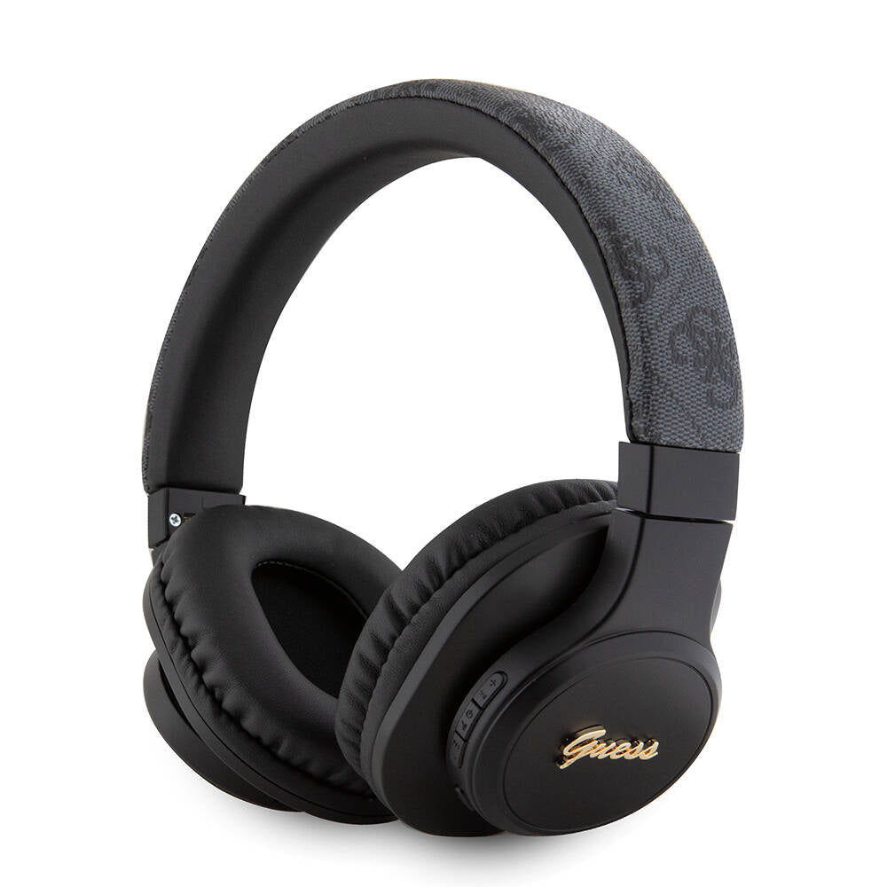 Guess Orijinal Lisanslı PU 4G Desenli Metal Yazı Logolu Tone On Tone Kulak Üstü Bluetooth Kulaklık