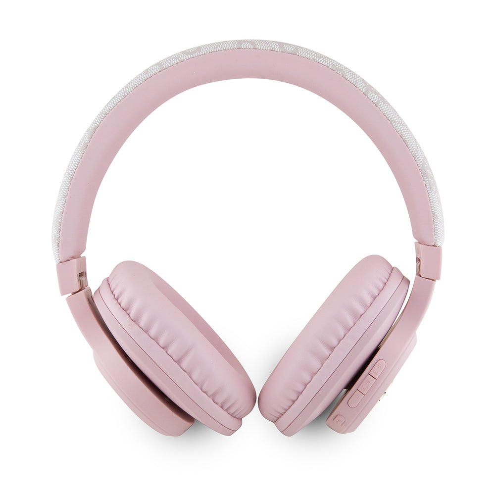 Guess Orijinal Lisanslı PU 4G Desenli Metal Yazı Logolu Tone On Tone Kulak Üstü Bluetooth Kulaklık