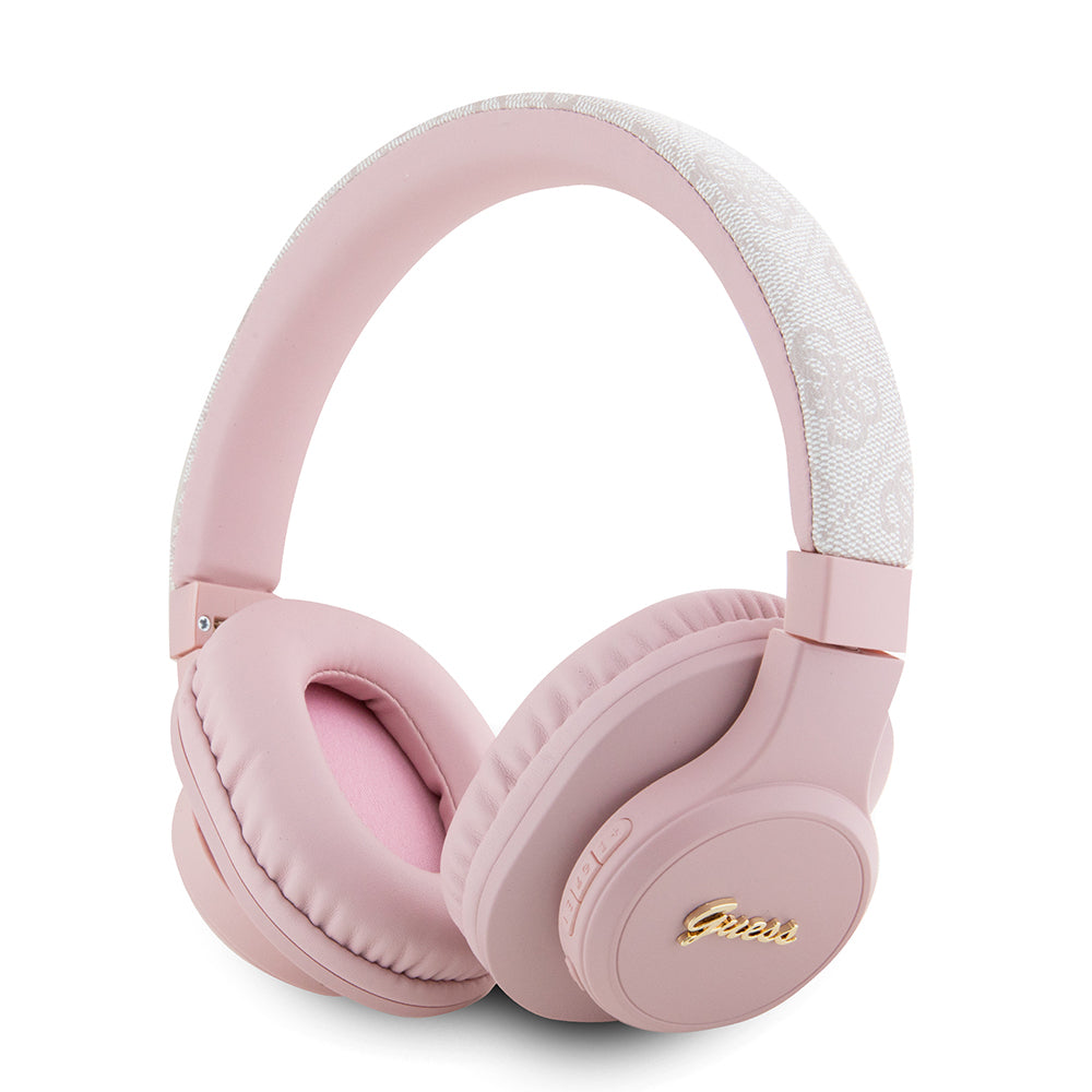 Guess Orijinal Lisanslı PU 4G Desenli Metal Yazı Logolu Tone On Tone Kulak Üstü Bluetooth Kulaklık