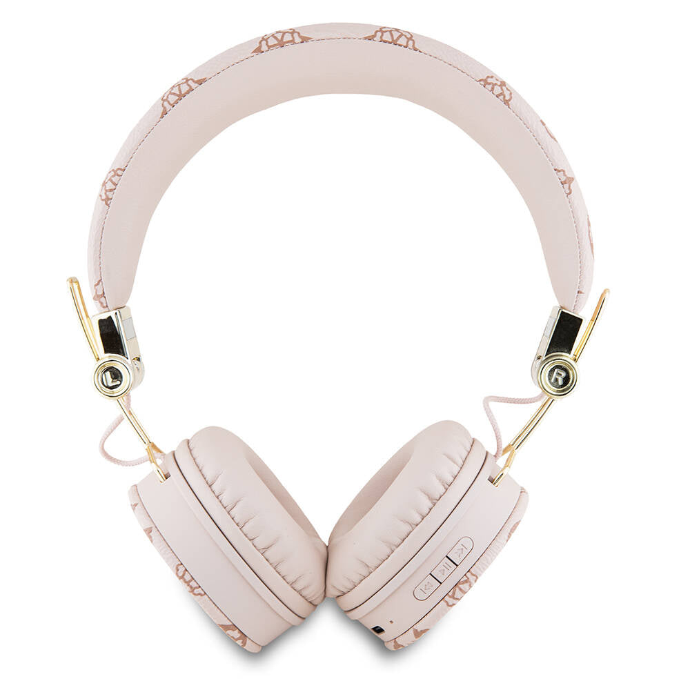 Guess Orijinal Lisanslı PU Desenli Metal El Yazısı Logolu Kulak Üstü Bluetooth Kulaklık