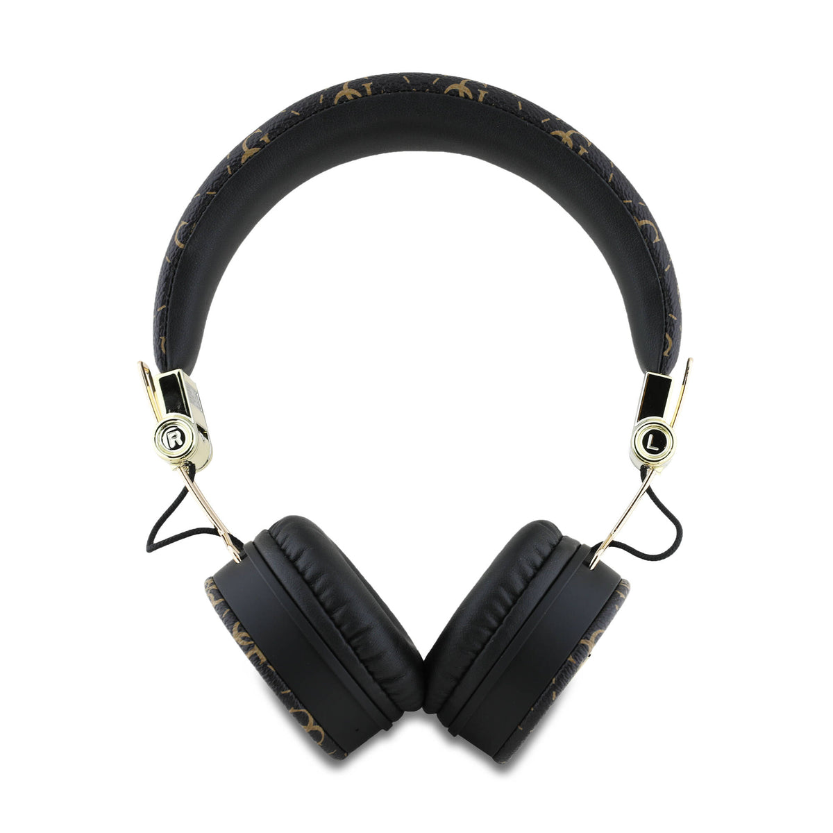 Guess Orijinal Lisanslı PU Desenli Metal Üçgen Logolu Kulak Üstü Bluetooth Kulaklık