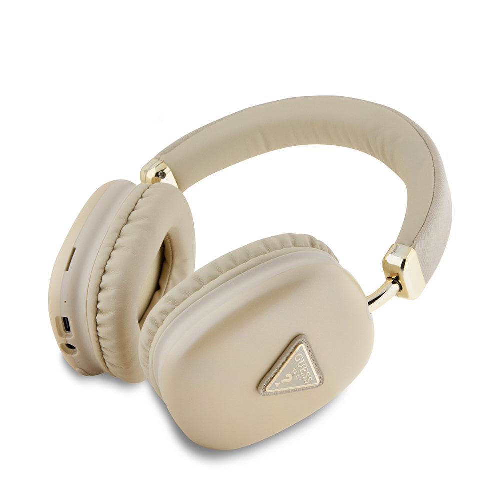 Guess Orijinal Lisanslı PU Üçgen Logolu Kulak Üstü Bluetooth Kulaklık