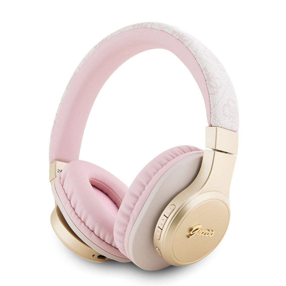 Guess Orijinal Lisanslı Script Gold Serisi Metal Yazı Logolu 4G Desenli Bluetooth Kulaklık