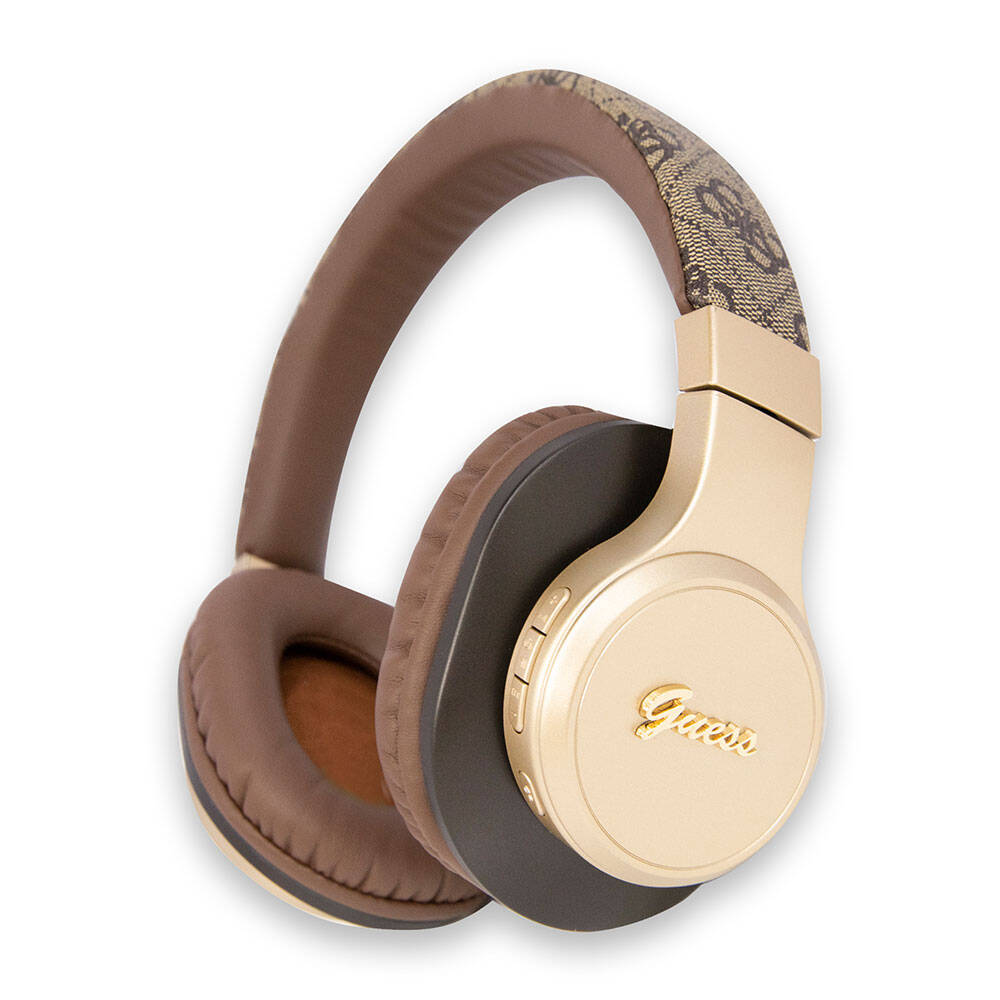 Guess Orijinal Lisanslı Script Gold Serisi Metal Yazı Logolu 4G Desenli Bluetooth Kulaklık
