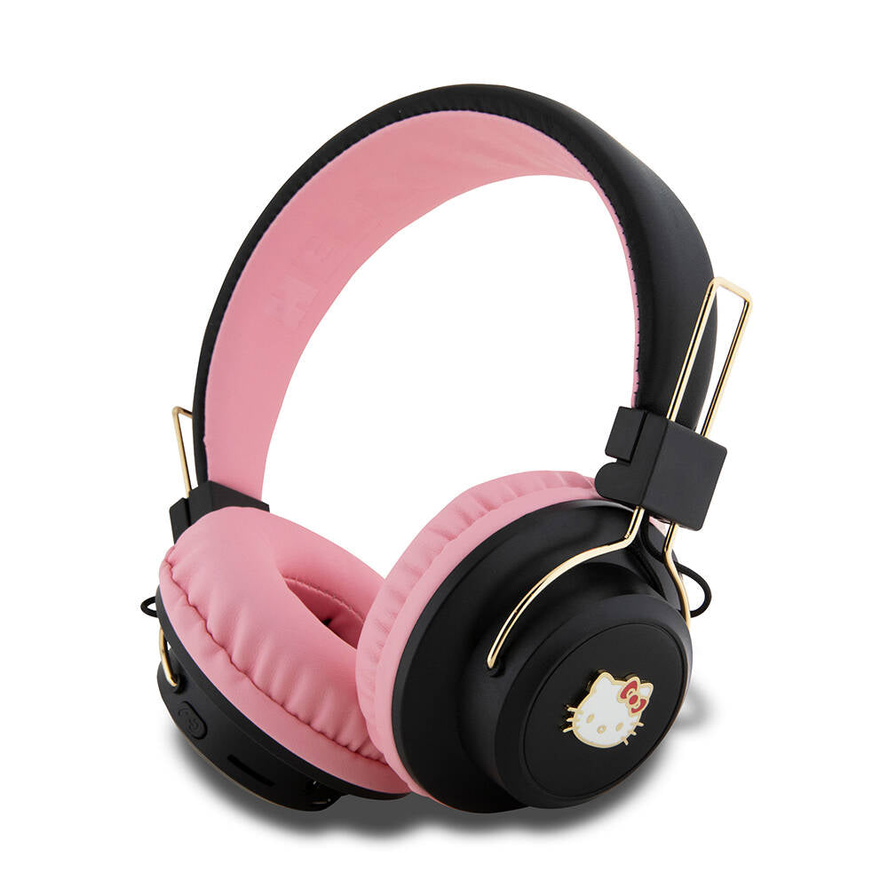 Hello Kitty Orijinal Lisanslı Ayarlanabilir Metal Kitty Logolu Yuvarlak Bluetooth 5.3 Kulaklık