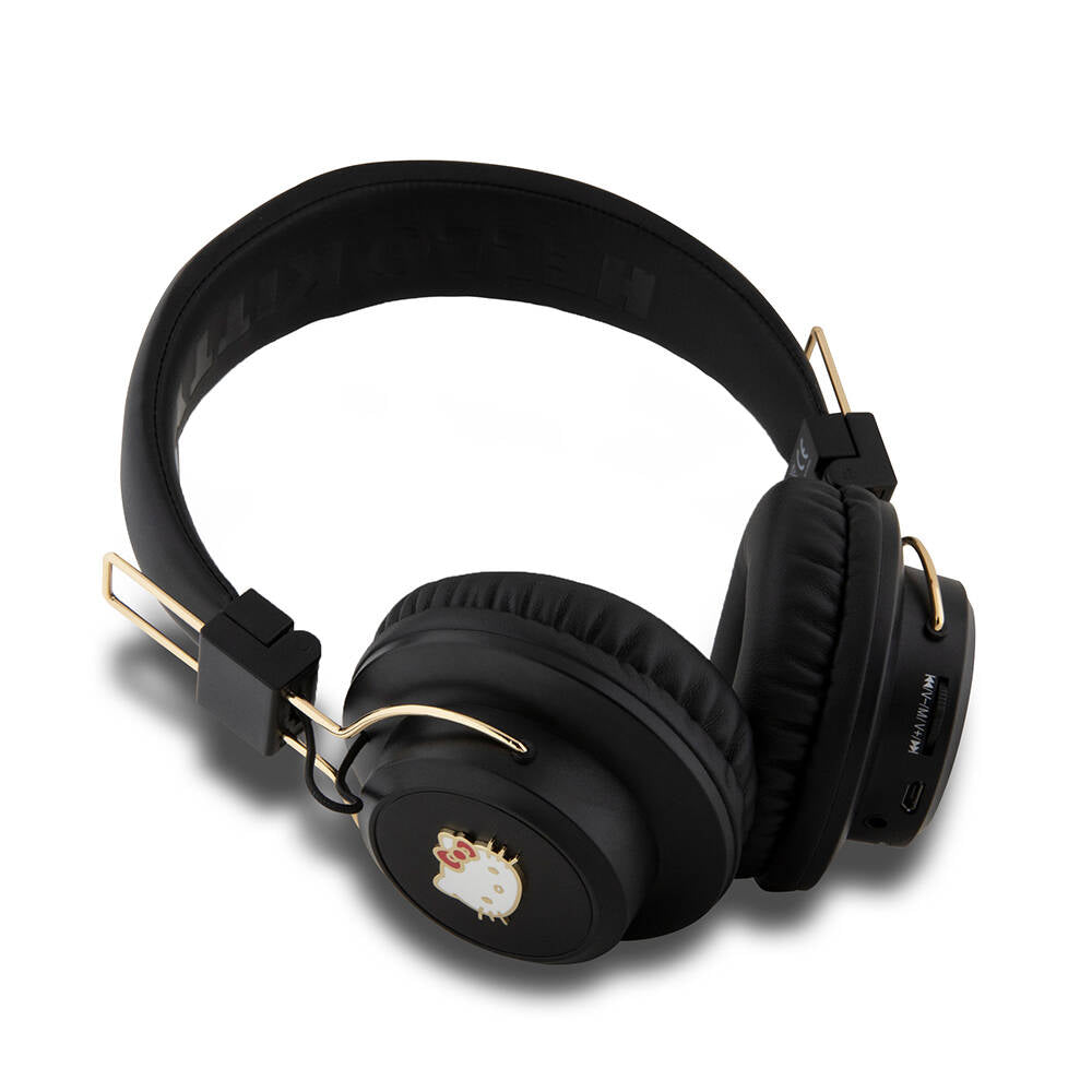 Hello Kitty Orijinal Lisanslı Ayarlanabilir Metal Kitty Logolu Yuvarlak Bluetooth 5.3 Kulaklık
