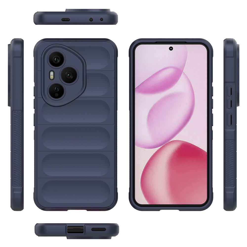 Honor 400 Pro Kılıf Esnek TPU Oyuklu Arka Yüzey Tasarımlı Zore Etnik Silikon Kılıf