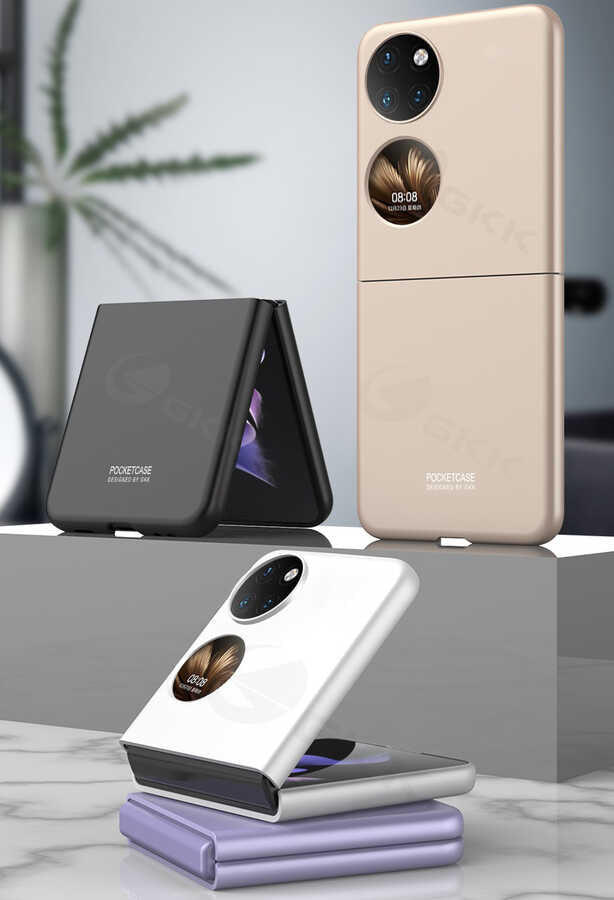 Huawei P50 Pocket Kılıf Zore Sert Kıpta Kılıf