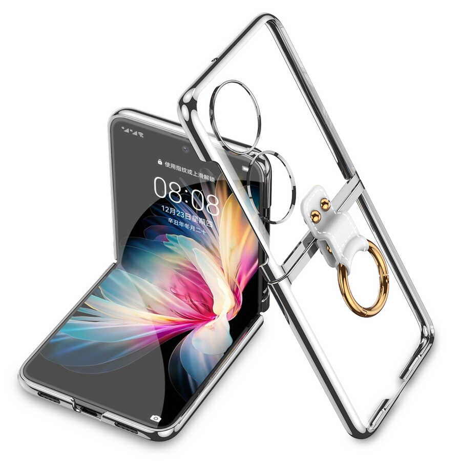 Huawei P50 Pocket Kılıf Zore Yüzüklü Kıpta Kılıf