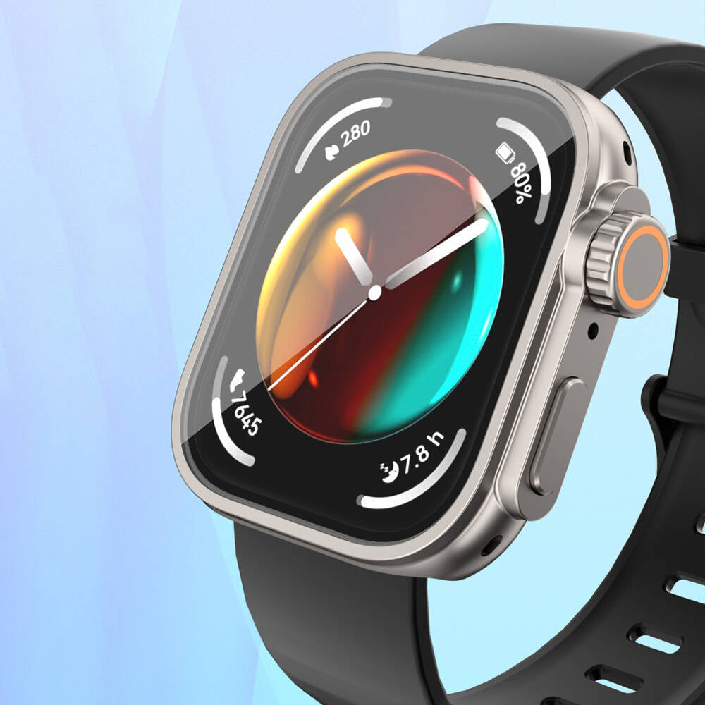 Huawei Watch Fit 3 to Watch Ultra 49mm Kasa Dönüştürücü ve Ekran Koruyucu Zore Watch Gard 33
