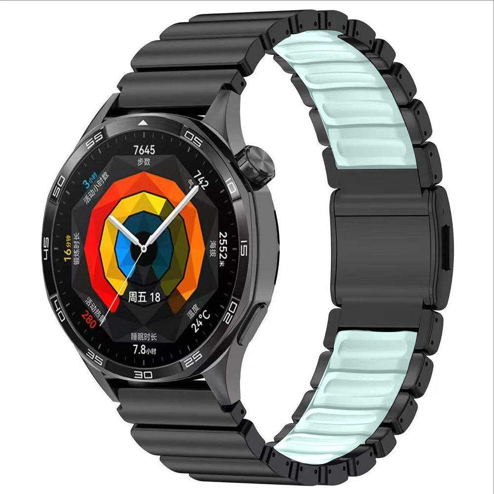 Huawei Watch GT 5 Pro 46mm Zore KRD-151 22mm Metal Silikon Kordon