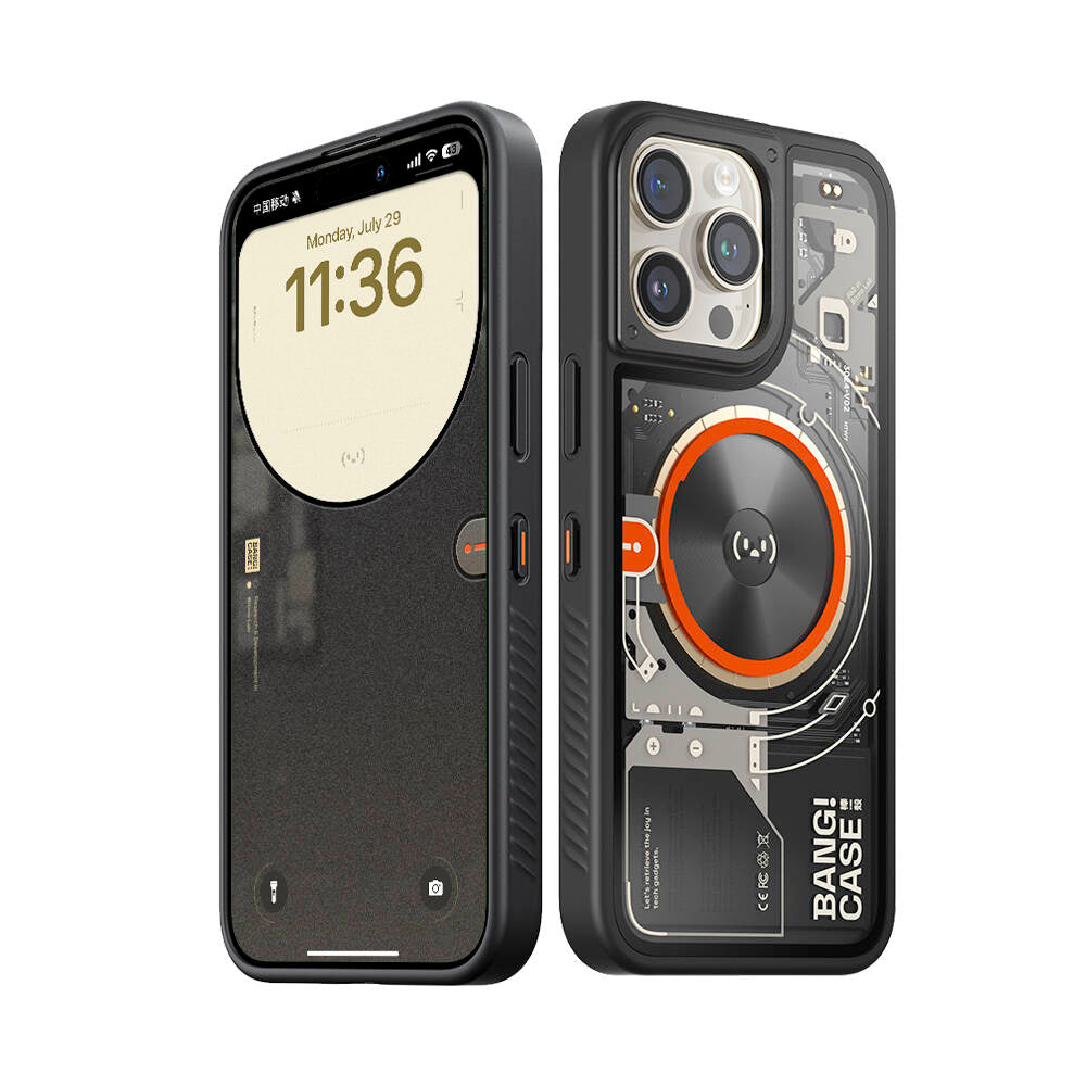 iPhone 14 Pro Max Kılıf Özelleştirilebilir 3 Fonksiyonlu Bluetooth Bağlantılı Bitmo Lab Bangcase Akıllı M-safe Kılıf