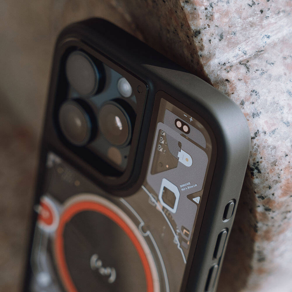 iPhone 14 Pro Max Kılıf Özelleştirilebilir 3 Fonksiyonlu Bluetooth Bağlantılı Bitmo Lab Bangcase Akıllı M-safe Kılıf