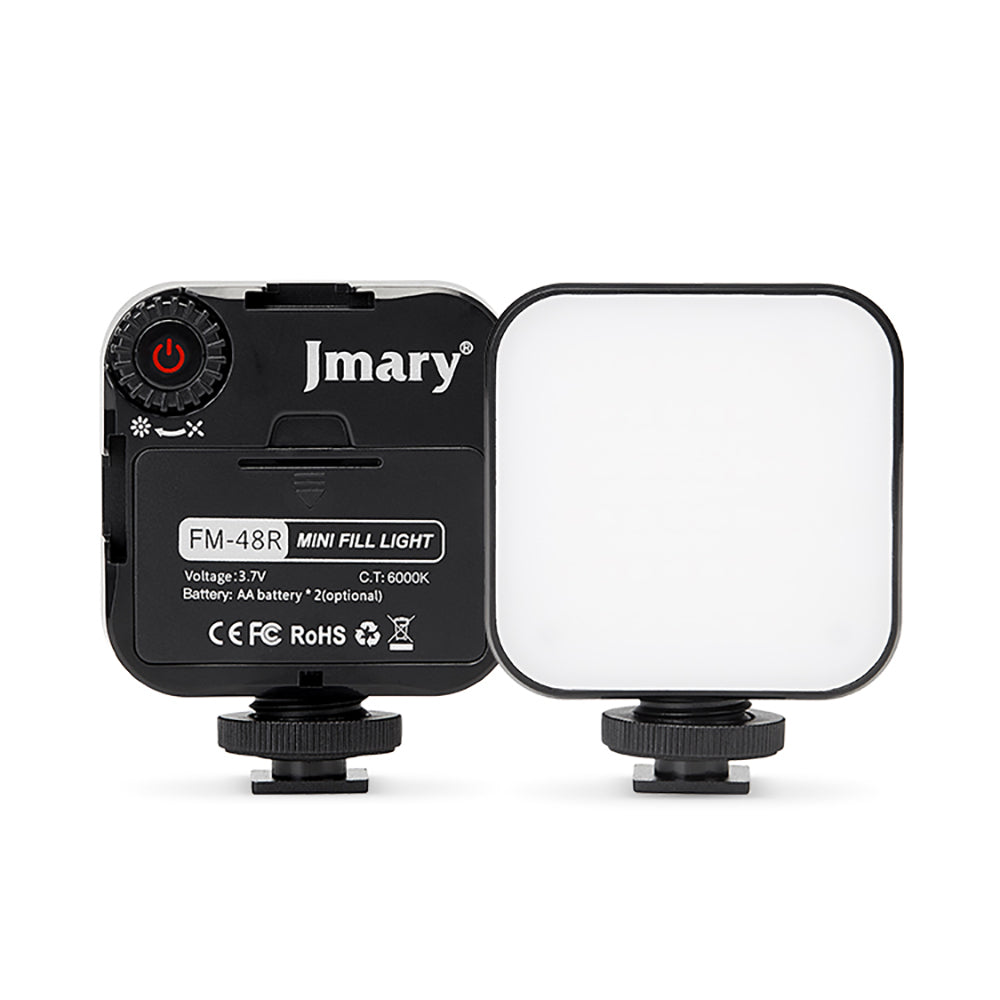 Jmary FM-48R Mini Fill Light Telefon-Kamera Üstü Pilli Aydınlatma Işığı