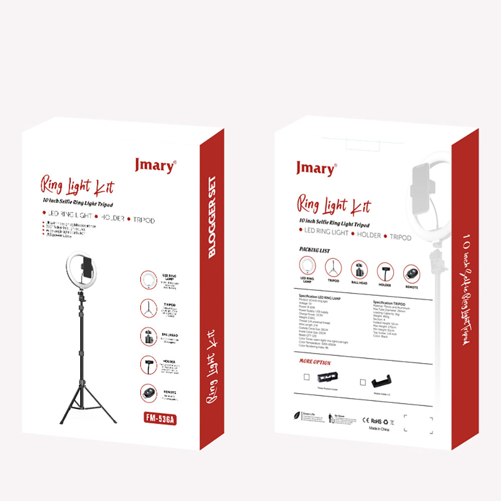 Jmary FM-536A Bluetooth Kumandalı Tripod Telefon Tutucu Ring Light