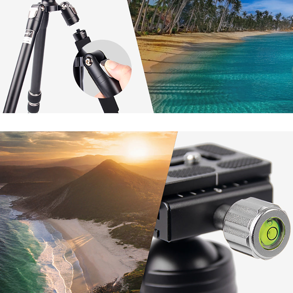 Jmary KT255+NB36 360 Derece Dönebilen Değiştirilebilir Başlıklı Tripod