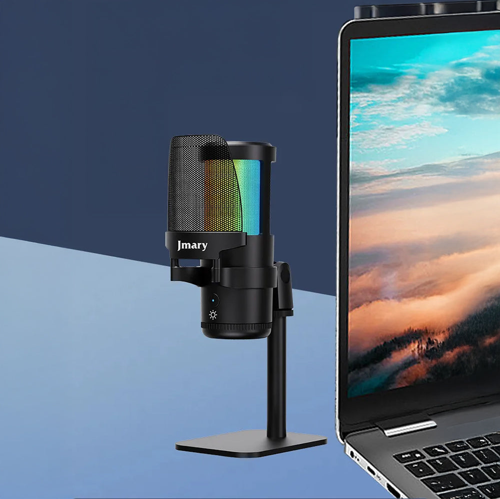 Jmary MC-PW13 Ayrılabilen Pop Filtreli Gürültü Önleyici 360° Dönebilen Tak Çalıştır USB Mikrofon