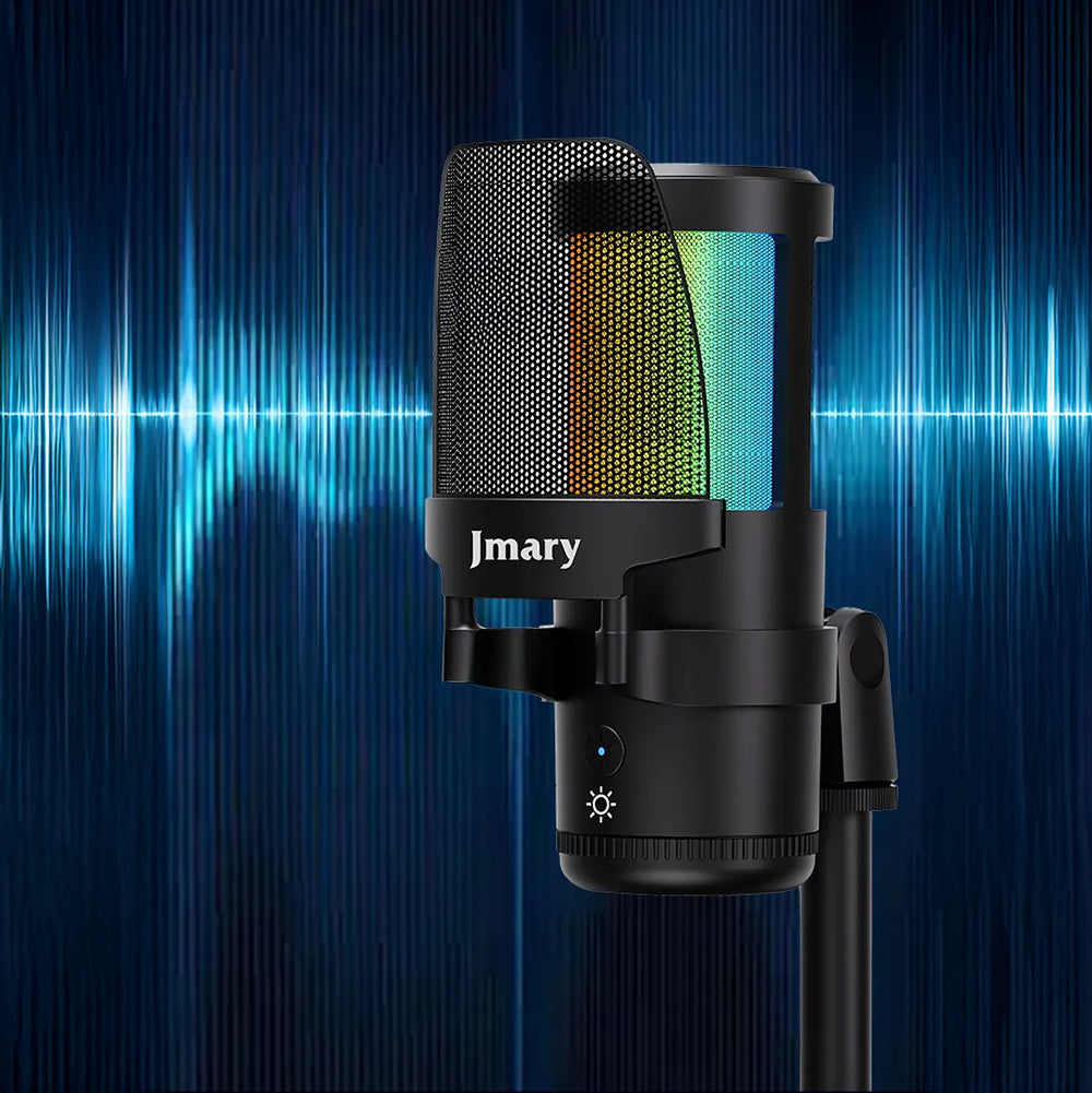 Jmary MC-PW13 Ayrılabilen Pop Filtreli Gürültü Önleyici 360° Dönebilen Tak Çalıştır USB Mikrofon