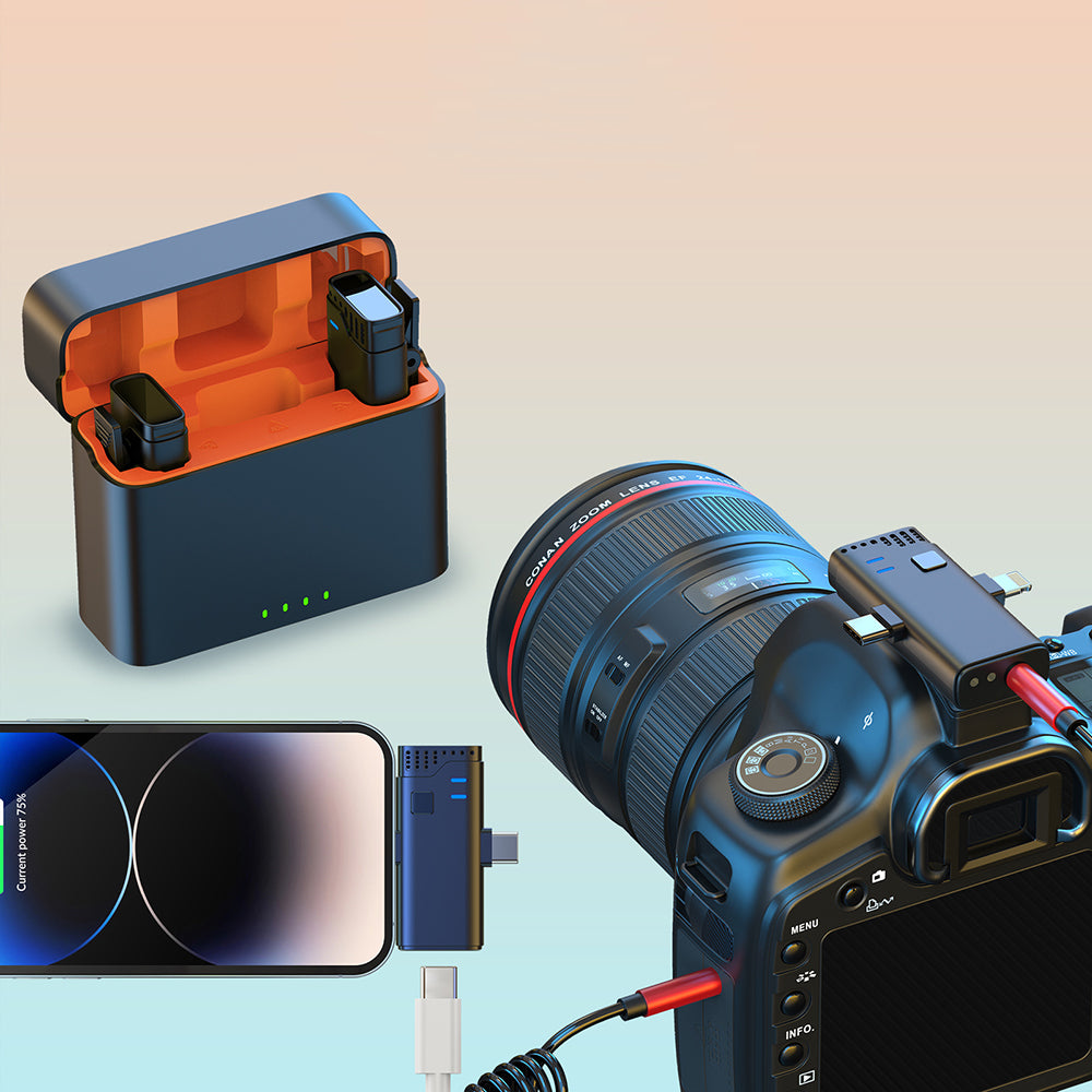 Jmary MW-16 3 in 1 Kablosuz Yaka Mikrofonu