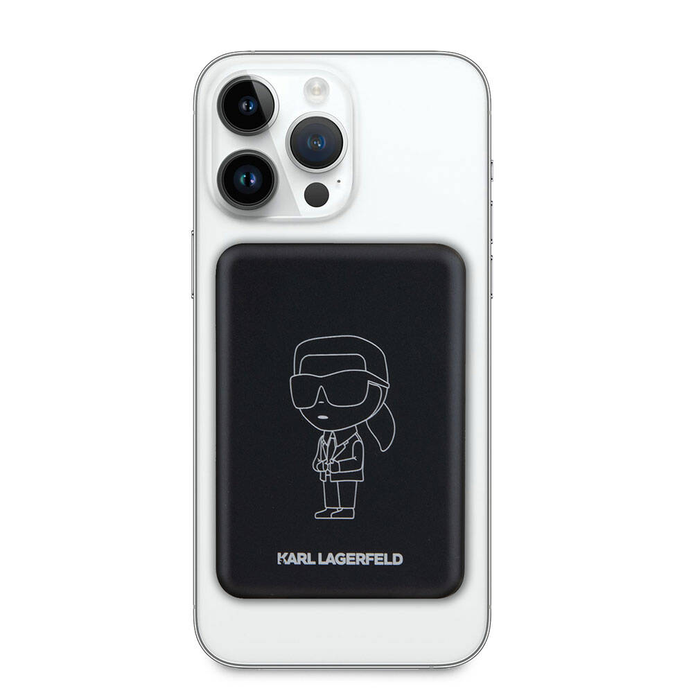 Karl Lagerfeld Led Işıklı Göstergeli M-safe Magnetik orijinal Lisanslı Powerbank 5000 Mah