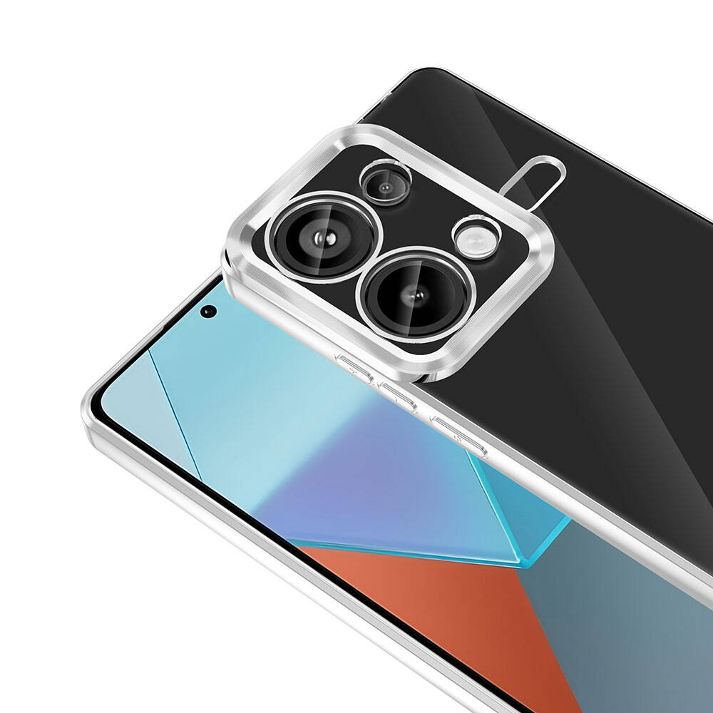 Xiaomi Redmi Note 13 Pro 4G Kılıf Kamera Korumalı Logo Gösteren Zore Omega Kılıf