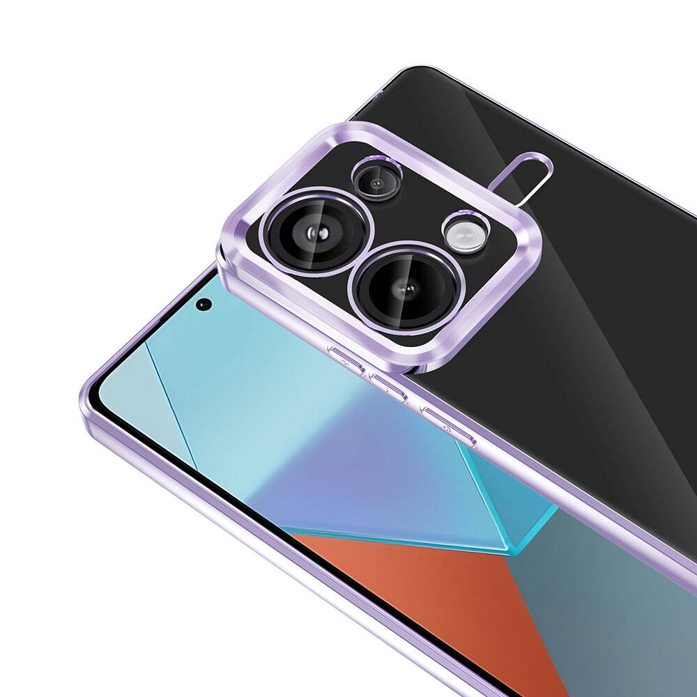 Xiaomi Redmi Note 13 Pro 4G Kılıf Kamera Korumalı Logo Gösteren Zore Omega Kılıf