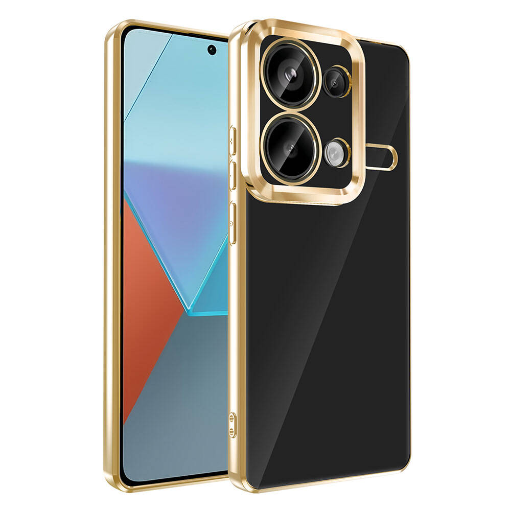 Xiaomi Redmi Note 13 Pro 4G Kılıf Kamera Korumalı Logo Gösteren Zore Omega Kılıf