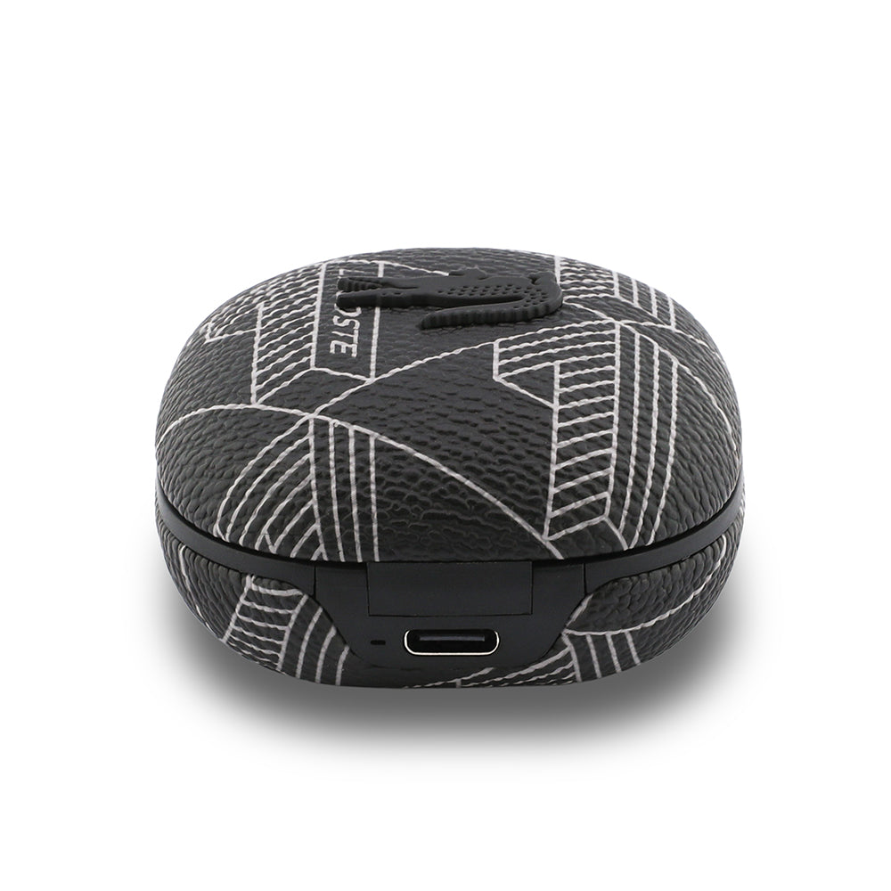 Lacoste Orijinal Lisanslı ANC/ENC Monogram Desenli TWS Kulak İçi Bluetooth Kulaklık v5.4