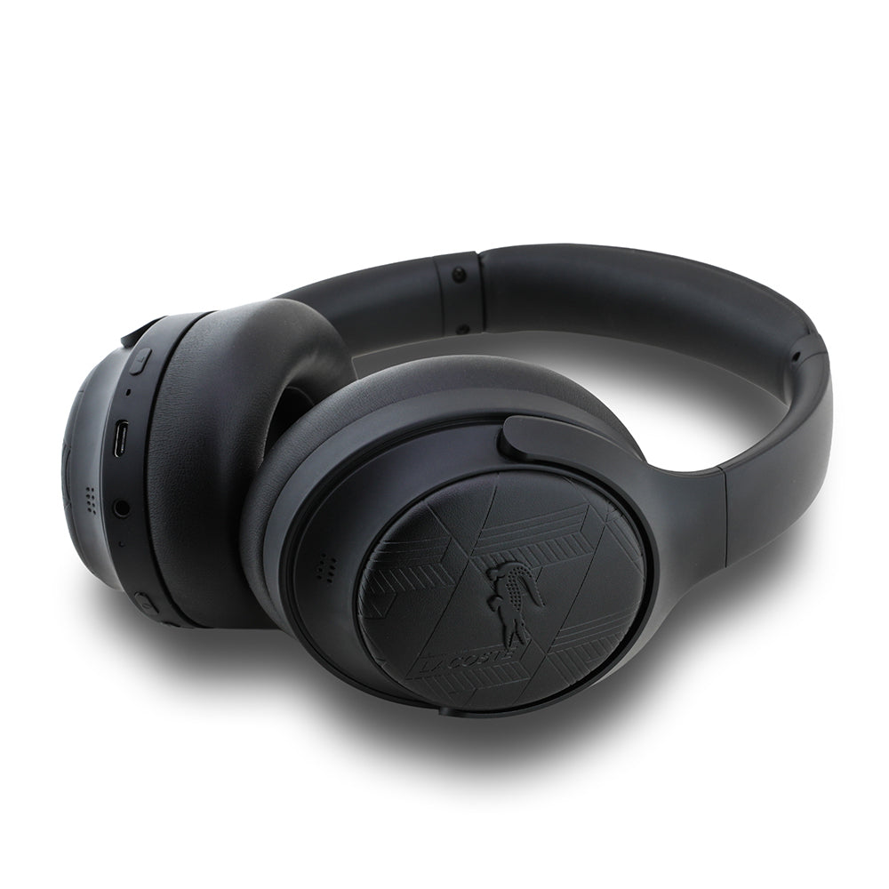 Lacoste Orijinal Lisanslı LH01 ANC Taşıma Çantalı Katlanabilir Kulak Üstü Bluetooth Kulaklık v5.4
