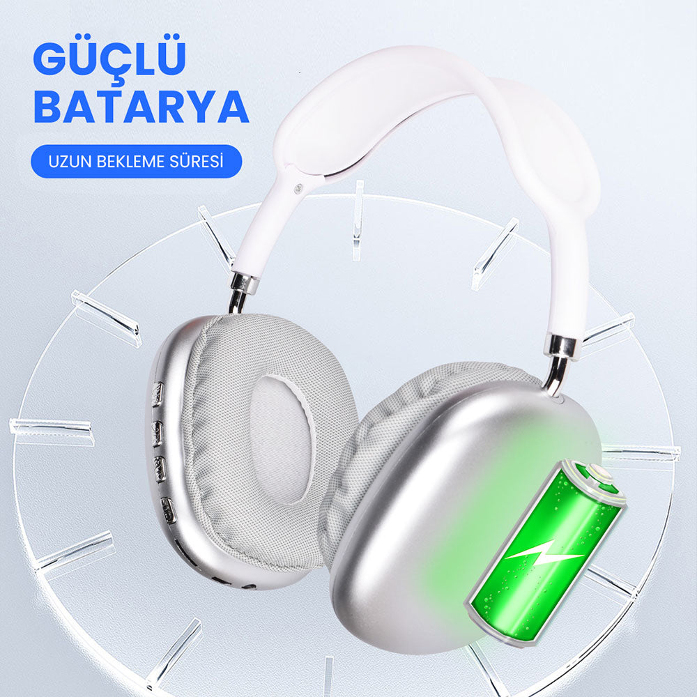 Lapas P10 Hi-Fi Ses Kalitesi Ayarlanabilir ve Katlanabilir Kulak Üstü Bluetooth Kulaklık