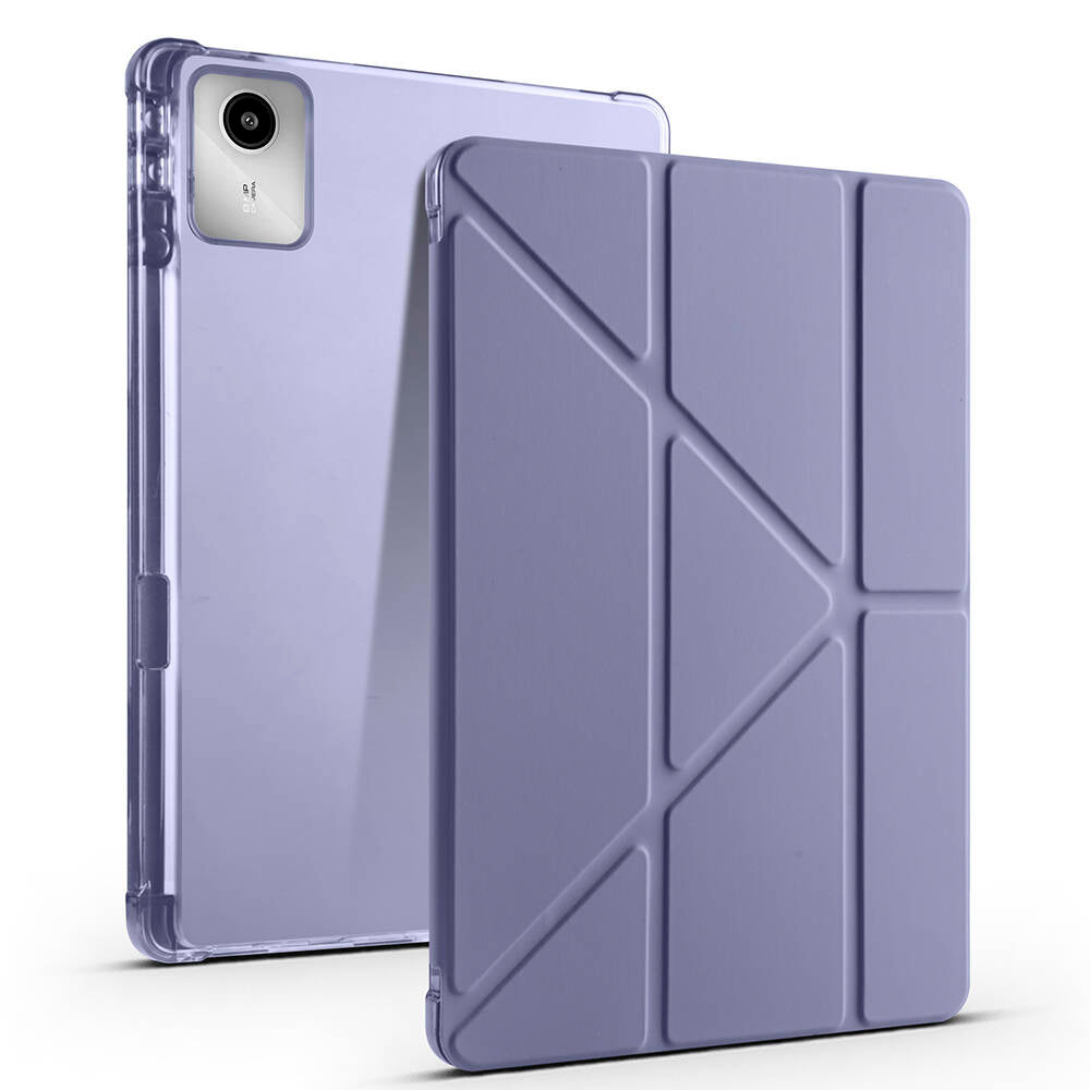 Lenovo M11 TB-330FU Kılıf Zore Tri Folding Kalem Bölmeli Standlı Kılıf