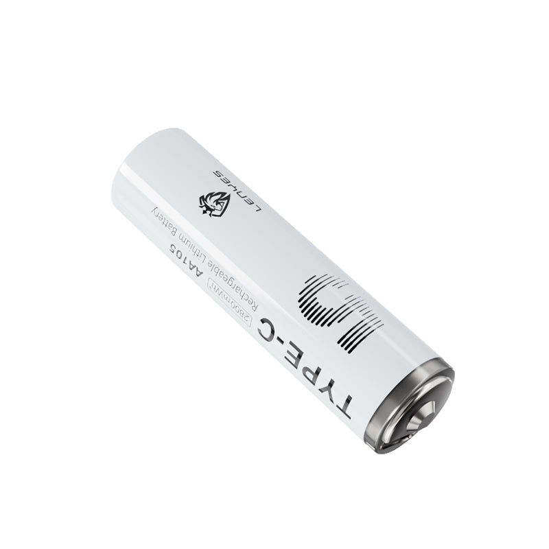 Lenyes AA105 Type-C Şarj Portlu Şarj Edilebilir AA Lityum-ion Pil 2800mWh 1.5V 2 Adet